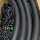 Extra Long Tree Swing Straps, 3FT/10FT/20FT/30FT Tree Swing Hanging Straps Kit Holds 5000 lbs with Tree Protector, Heavy Duty Carabiner and Swivel Perfect for Swings & Hammocks (10 FT) (Black)