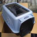 Petmate Dog Crates for Small Dogs & Cat Carriers, Two-Door Plastic Pet Kennel, Top & Front Loading, Made in USA, 24", Blue
