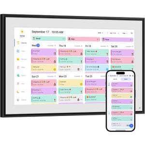 Smart Digital Calendar, 10.1" HD Smart Touch Screen Home Interactive Electronic Calendar WiFi Planner, Meal Schedule, Duty Chart, Achievement Rewards- Built-in Digital Photo Frame Function