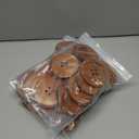 3 x 20 Pack Wooden Sewing Buttons, 2.36 Inch Round, 4 Holes, 60mm Large Size for Crafts, DIY Clothing, Bag Decoration, (Brown)