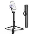 KraftGeek Magnetic Selfie Stick Tripod for iPhone, 64 Phone Tripod for Magsafe, Travel Phone Stand with Remote for iPhone 16 Pro Max (64 Inches-White)