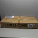 CKE 120 Pack 32" Round Aluminum Deck Balusters, 3/4" Diameter Hollow Round Black Aluminum Balusters for Deck Railing, Metal Deck Baluster Staircase Spindles with Screw/Connector for Railing Fencing R32