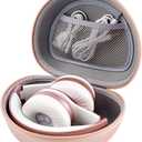 Headphone Case for Beats Solo 4/ for Glynzak/for Picun B8/ for Beats Studio Pro, Solo3, Studio3, Solo2, Solo Pro On-Ear Headphones, Foldable Bluetooth Wireless Headset (Extra Large) - Rose Gold