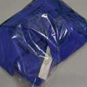 LYANER Women's Dressy Ruffle Blouse Long Sleeve Collar Neck Button Down Victorian Shirt Tops (Large, Royal Blue)