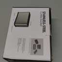 Molibest Silverware Organizer, Kitchen Utensil Holder for Counter, Stainless Steel Caddy with 4 Compartments Flatware Spoon Fork Tools Cutlery Holder Silverware Caddy for Utensil Holder（Silvery）