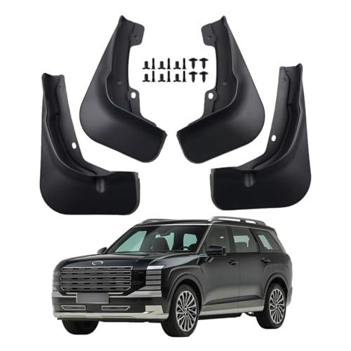 ANSUGGG Mud Flap for Hyundai 2026 Palisade Calligraphy Mud Splash Guard Front&Rear SUV Set of 4PCS Black Heavy Duty Compatible with Palisade Mudguard Exterior Accessories (Only Fit Calligraphy Model)