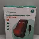 Snailax Cordless Shiatsu Neck Massager with Heat & Vibration, Back Neck Shoulder Massager for Pain Relief Deep Tissue, 4D Kneading Back Massage Pillow, Rechargeable Portable Massage