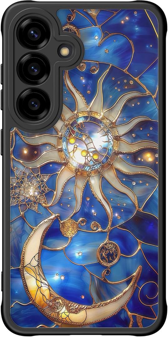 DEENAKIN for Samsung Galaxy S25 Plus Case Cute,Aesthetic Floral Hard Shell,Compatible with Magsafe,Trendy Unique Cool Retro Western Protective Slim Phone Cover for Women Girls,Astral Mystique