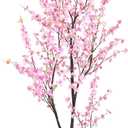 Faux Pink Cherry Blossom Tree 8ft(94in) Tall Artificial Plant Indoor Decor Handmade Natural Sakura Tree for Wedding Realistic Cherry Plant in Pot for Home Living Room,Office,Outdoor Decor.