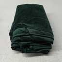 MIULEE 90 Inches Velvet Curtains Olive Green Elegant Grommet Curtains Thermal Insulated Soundproof Room Darkening Drapes for Classical Living Room Bedroom Decor 52 x 90 Inch, Set of 2