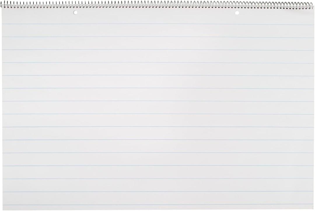 School Smart Chart Tablet, 24 x 16 Inches, 1 Inch Rule, 25 Sheets