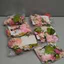 Suncalla 6 Pcs 35.46 ft Flower Garlands Backdrop Spring Artificial Wildflower Vines Floral Decorations for Party Fake Flower Vines Faux Silk Wildflower for Easter Wedding Garden Wall Arch(Pink)