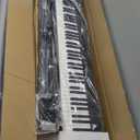 NikoMaku 88 Keys Piano Keyboard Semi-weighted Compact Portable Digital Piano Set for Beginners with Stand, Carrying Case, Sustain Pedal, Headphones, SWAN-S Black