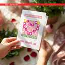 2 x Funny Mother's Day Card You Mean the World to Me, 1PCS with Sticker