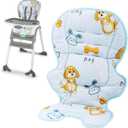Runhike High Chair Cover Replacement Compatible with Ingenuity Soft Cushion with Anti-Slip Pad and Protecting Water Spills