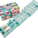 | Original Viral Desktop Tape Dispenser for Gift Wrapping & Crafts | Prepares 18 Tape Strips Fast | Blade-Free, Compact, Heavy-Duty | Fits Standard, Washi & Double-Sided Tape