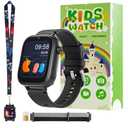 OKYUK 4G Kids Smart Watches Girls Gifts Age 3-12, Smart Watch for Kids with 47 Games, Two-Way Calling Feature, SOS Emergency Call Camera Video Recorder Gift Toys for Girls Ages 5 6 7 8 9 10 (Black)