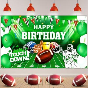 Football Birthday Party Decorations Super Game Backdrop Banner Football Bowl Theme Birthday Party Supplies Touchdown Banner Decor