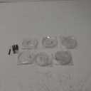 6 Set Action Figure Stand with Screwdriver Plastic Doll Stand Doll Display Holder Base Clear Action Figure Accessories for 1/144 Hg/RG Model Toy (Round)