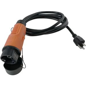 ETL Listed Y-30 Golf Cart Charging Power Cord for Coleman DR48V & Kandi AGM Kruiser 4P EV, 14 AWG Heavy Duty Charge Cable, Orange 8.2 ft