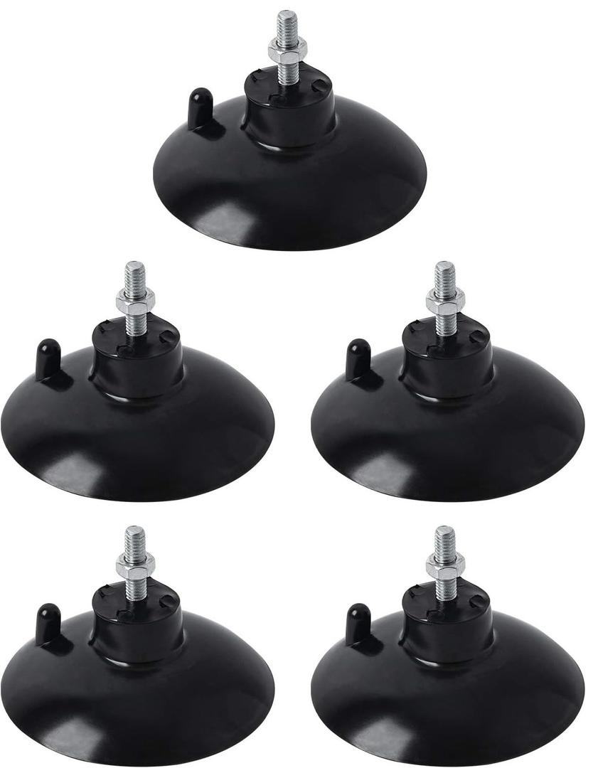 HSTECH (5 Pcs) Black French Fry Suction Cup Feet Compatible with Industrial Commercial French Fry Cutter