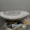 MECOOL 4in1 Small Cat Tree,Scratching Post with Tower Soft Bed, Sisal Carpet Jute Posts with Three Hanging Ball Toys and Massage Brush for Indoor Cats and Kittens (Gray)