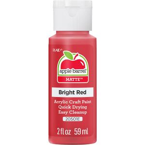 Apple Barrel Acrylic Paint in Assorted Colors (2 oz), 20501, Bright Red
