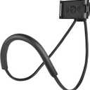 Lazy Cell Phone Holder, Universal Cell Phone Holder for Smart Mobile Phone,Hanging on Neck Cell Phone Mount Holder ,Hands-Free Mobile Phone Holder on Bed/Tableb, 27.6'' Length for 4.7''-6.7'' Size (Black)
