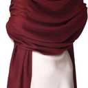 Women Men Winter Cold Weather Scarf - Soft Shawls Scarves with Tassels(78.7''*26.8'')