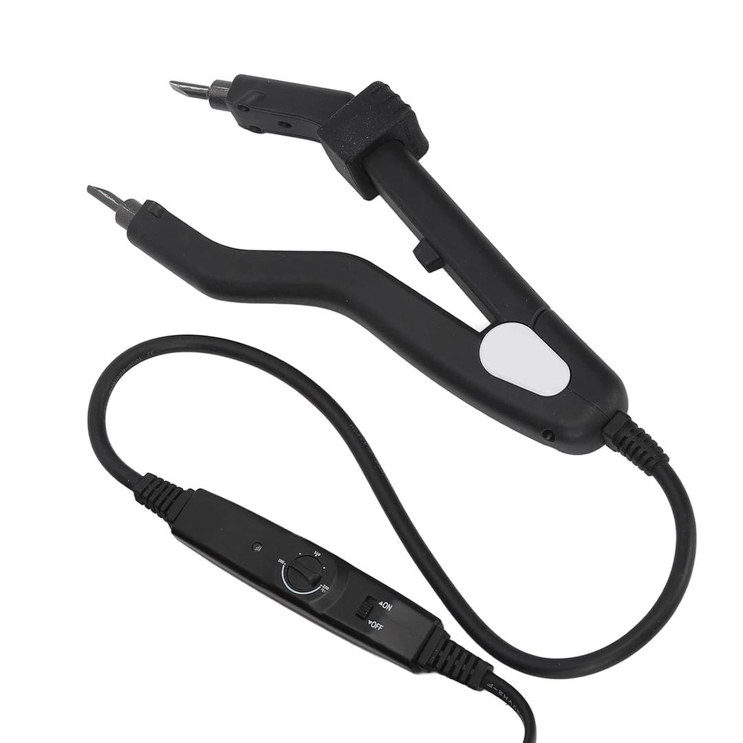 Hair Extensions Tool, Temperature Change Professional Even Heating Heat Iron Connector Easy To Clean Stylish For Hair Salon (US Plug)