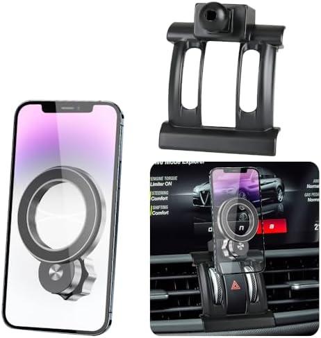 JIEZMO Car Magnetic Phone Mount for Alfa Romeo Giulia 2017 2018 2019 2020 2021 2022 2023 2024 2025 2026 Auto Accessories Best Cellphone Holder Mobile Cradle Cell Phones Navigation Charging Stand