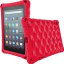 2019 New 7in Tablet Case for Kids, OQDDQO 7in Tablet(9/7/5th Generation 2019/2017/2015 Release) iPad Light Weight Anti Slip Shockproof Kids Friendly Case for 7 inch Tablet (Red) 2