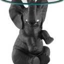 Powell Company Powell Pach Elephant Side Accent Table, Gray