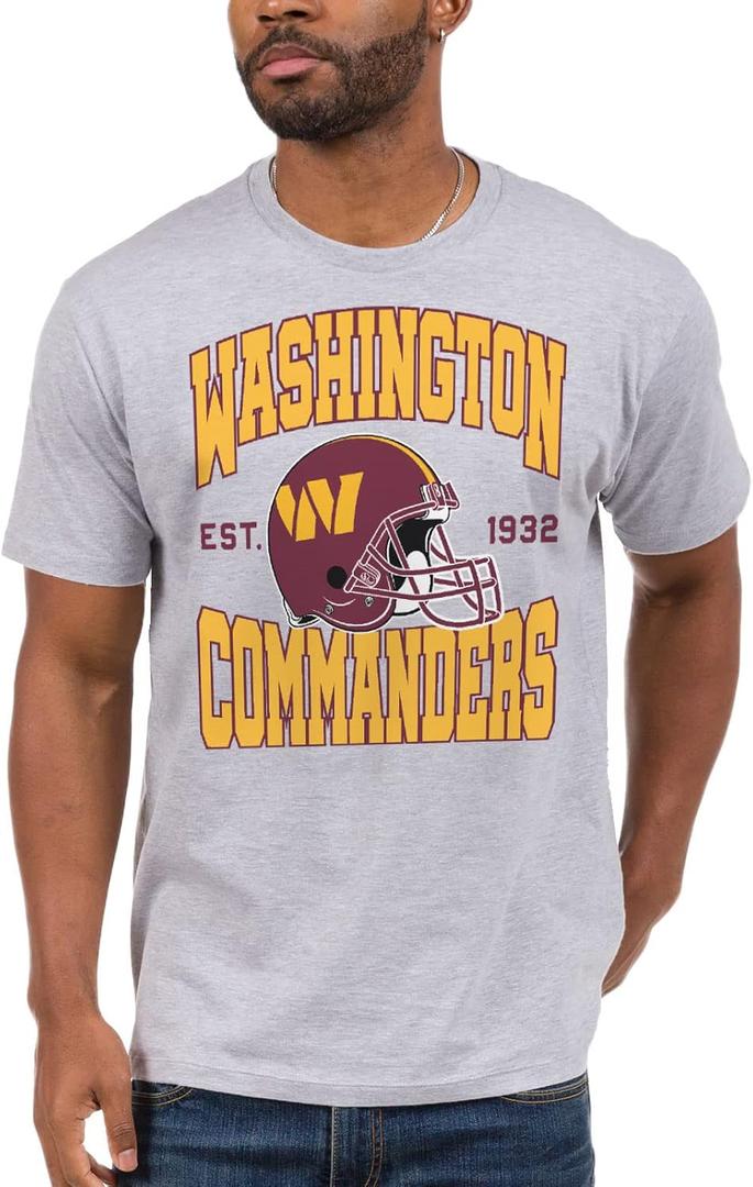 Junk Food - Team Helmet - Officially Licensed Short Sleeve Football Fan Shirt for Men and Women, XL