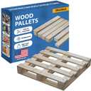Greaton, 20x20x5 Wooden Pallet Kit, Heavy-Duty Industrial Grade Pinewood, Unassembled Flat-Pack, Stackable & Reusable, Lightweight Floor Pallet, Warehouse, Supermarket & Indoor Storage, 1-Pack