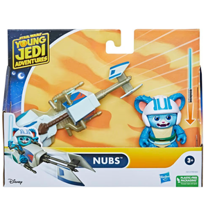 Star Wars Young Jedi Adventures Nubs With Speeder Bike Action Figure Disney