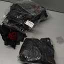 2Pcs Rose Garland 5.74 ft Rose Vines Flower Garland with Eucalyptus Leaf Vines for Table Room Party Office Indoor Outdoor Decor (Red)