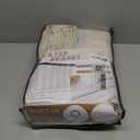 Thick Linen Sand Beige Black Out Curtains 96 Inch Long for Living Room, Elegant Pinch Pleated Room Darkening Cream Curtain & Drapes 40x96 Length for Bedroom Privacy Insulated Windows Burg 2 Panels Set