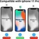 Gyizho Magnetic Case for iPhone 11 Pro Case [10FT-Grade Drop Tested & Compatible with MagSafe] Translucent Matte Back, Anti-Fingerprint Anti-Scratch 5.8 Inch, Black