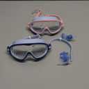 Aegend 2 Pack Swim goggles for Kids 3-15, Anti-Fog Anti-UV Wide Vision Waterproof, No leak Swimming goggles for Boys Girls (Pink-cyan & Cyan-blue)