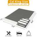 LUMUNANCE Cal King Box Spring 5 Inch, Low Profile California King Size Box Spring, Heavy Duty Metal Mattress Foundation with Fabric Cover, Easy Assembly