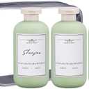 ASEVAT 6.7 oz Empty Squeeze Bottles for Shampoo, Travel Containers for Toiletries, Leak Proof Plastic Bottles with Caps, Refillable for Lotion, Cream and Liquids (3Pcs) (Green)