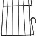  Balacoo Parrot Birdcage Platform Perch with Hanging Hooks - Iron Grid Wall Shelf for Small Pet Birds Bird Cage Accessory Stand for Climbing Resting and Display 9.84X3.93X2.75In