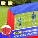 HOORAYSPORT Soccer Goal, 6x4 ft Pop Up Soccer Goal Set of 2, Portable Soccer Goals for Backyard for Indoor or Outdoor Practice, Multiple Sizes Soccer Nets Training Equipment