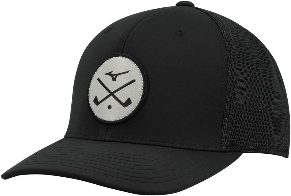 Mizuno Unisex Crossed Clubs Meshback Golf Hat, One Size