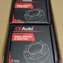 CKAuto 4 Pack 6x5.5 Hub Centric Wheel Spacers, 1.50" 6x139.7mm Wheel Spacers, 106.1mm Center Bore with M12x1.5 Studs