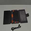 Doohoeek Travel Keyboard with Touchpad, Universal Compact Keyboard with Large Trackpad & Any-Angle Stand for Android/iOS/Windows, Dual-Device Bluetooth Keypad for Phones/Galaxy Z Fold/iPad mini