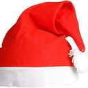 The Dreidel Company Red Christmas Santa Clause Hat, Xmas Hat for Unisex Adults and Kids, Festive Party, 18" (6-Pack)