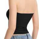 Halter Tank Tops for Women Double Lined Backless Going Out Tops Trendy Y2K Summer Shirt (Black)