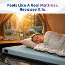 Hazli Matrix AirCell Memory Foam Camping Mattress Pad - CertiPUR-US Roll Up Mattress for Adults - Portable Foam Sleeping Mats for Camping - Camp Cot Sleeping Pad - Floor Sleep Mat Bed Roll for Car RV